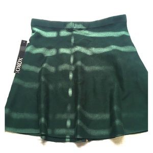 XOXO Gorgeous Green Skirt